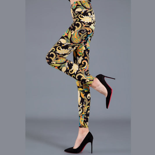 Fashion Women's Printed Stretch Legging Trousers