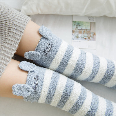 Over-the-knee socks Japanese Series of Cute Cartoon Thick Stockings