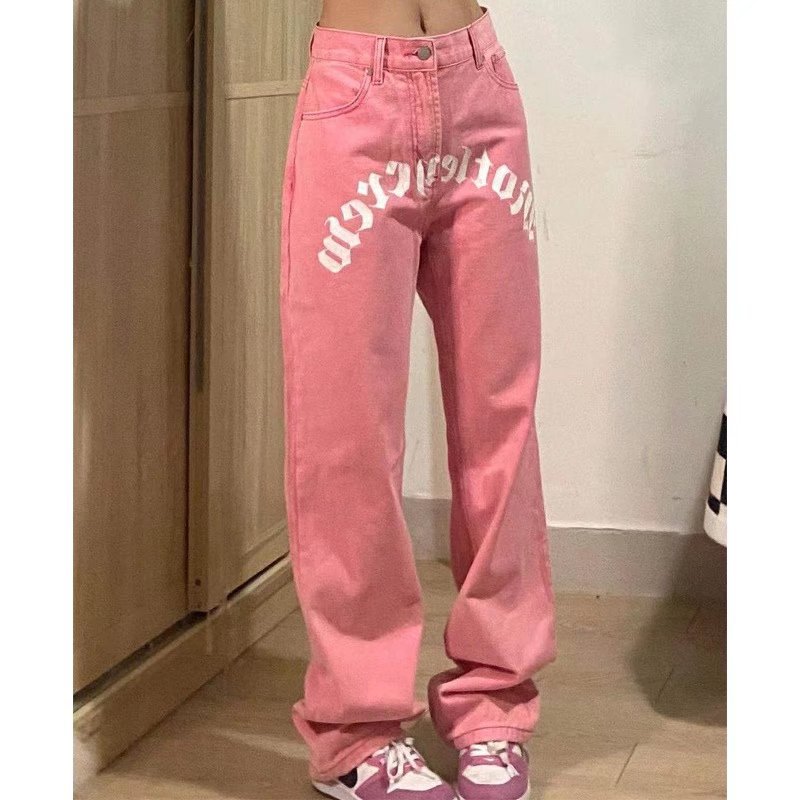 Women's Summer Zipper Literary Trends Long Jeans