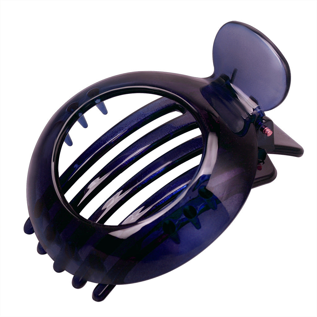 European And American Stylish Round Hollow Hair Plug Barrettes