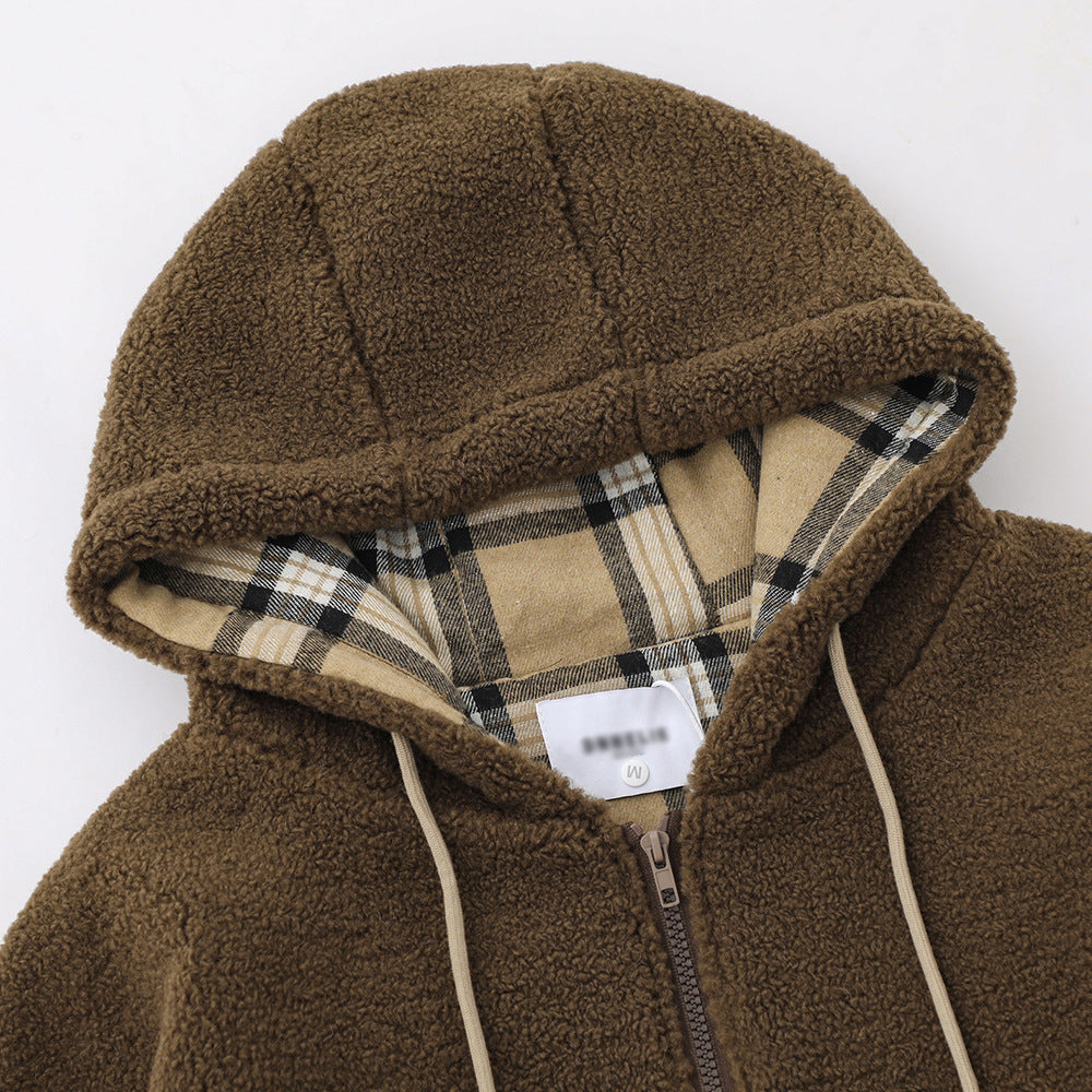 Casual Cotton-padded Jacket Sweater Thickened Warm And Loose Polar Fleece Cotton-padded Coat