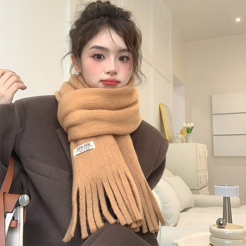 Autumn And Winter Fringe Scarf Women
