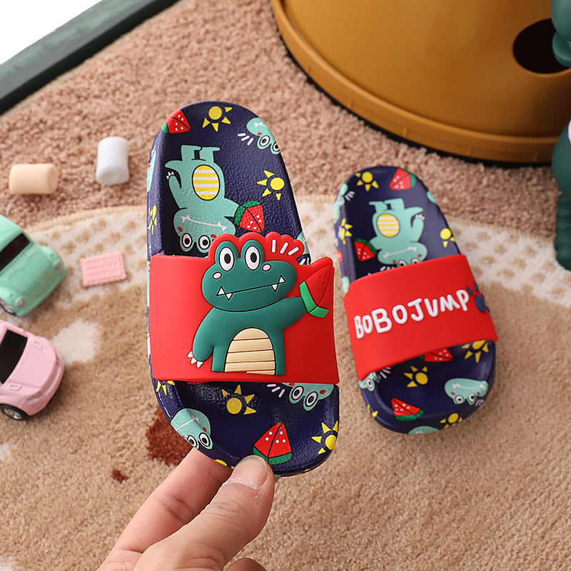 Lovely Boy And Girl Baby Slippers Rainbow