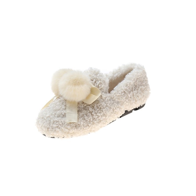 Women's Flat Shoes Keep Warm And Fashionable For Outer Wear