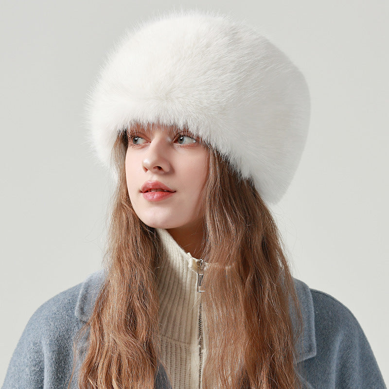 Earflaps Northeast Bucket Plush Bucket Hat