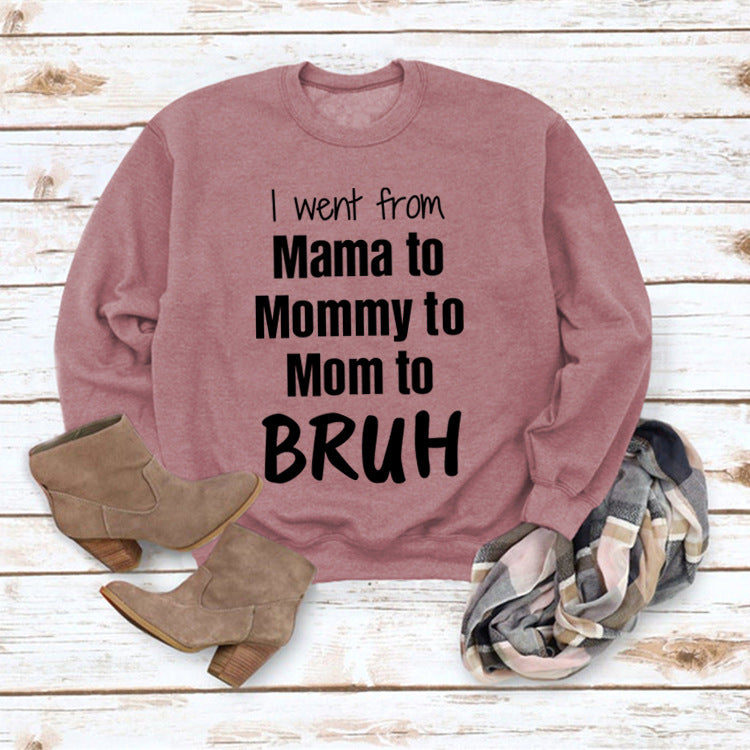 Gid jeg gik fra Mama til løs sweater med rund halsudskæring