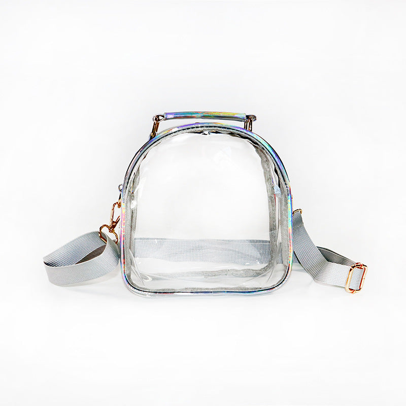Women's Fashion Laser Transparent Single Shoulder Crossbody Bag