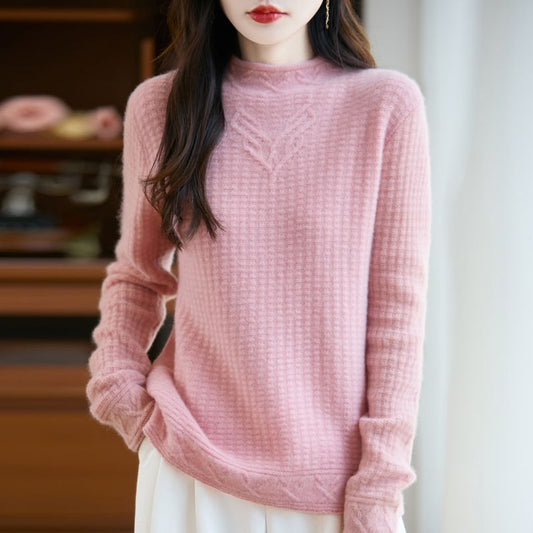 Women's Loose-fitting Versatile Knit Pullover Top