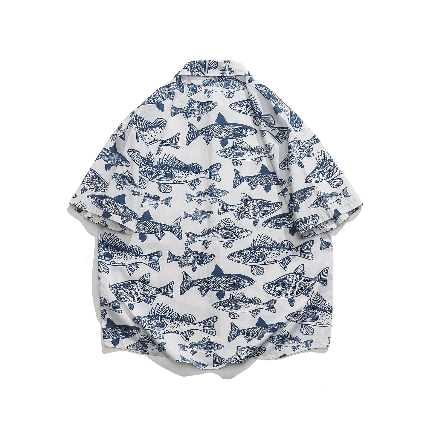 Summer New Print Short Sleeve Shirt Men's Loose