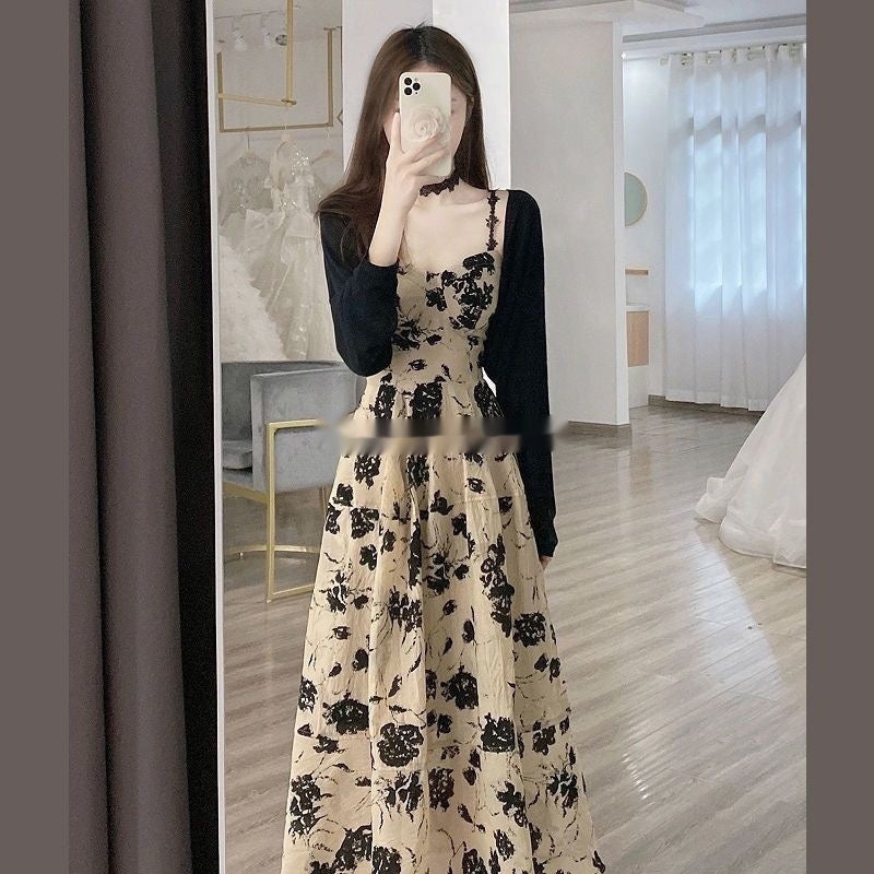 Spring New Arrival French Retro Hepburn-style Elegant Two-piece Set