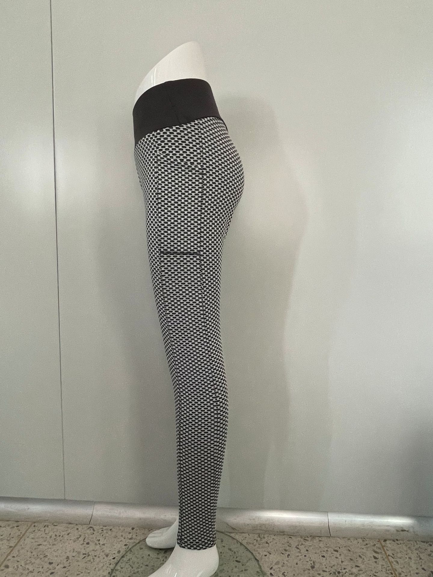 Honeycomb Fitness Yoga Pants High Waist And Buttocks Sports Tights Large Size