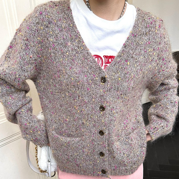Loose Wool Sweater Top Coat