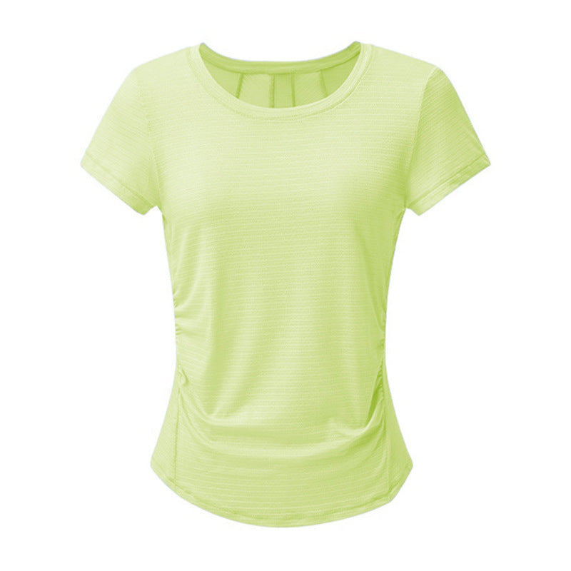 Yoga Blouse Thin Quick Drying Clothes Short Sleeve Fitness Sports Top