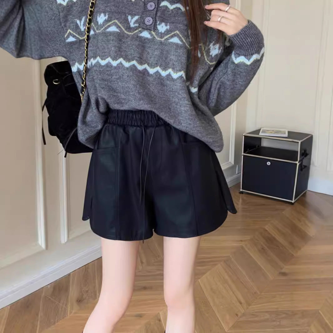 High-waisted Loose-fit Casual And Versatile Shorts