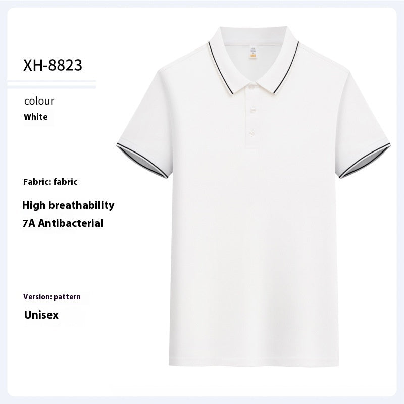 Antibacterial Ice-sensitive Lapel Polo Shirt