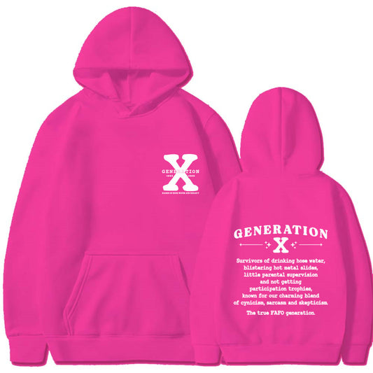 GENERATION X Ny Hættetrøje Løs