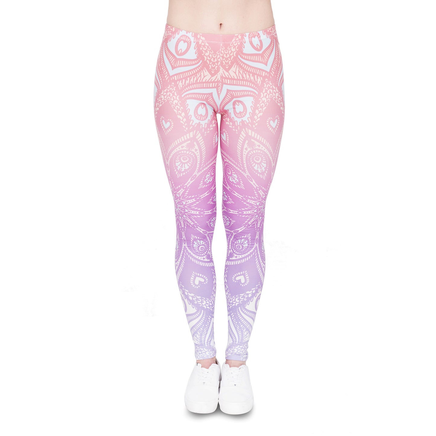 Digital printed cropped trousers
