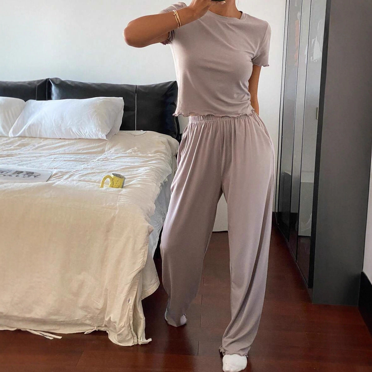 Women's Casual Pants Two-piece Set