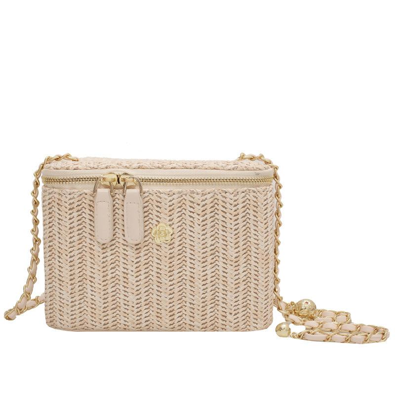 Simple Cosmetic Bag Box Straw Fairy Forest Series