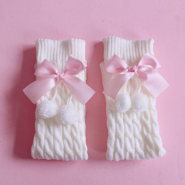 Warm Bow Elephant Socks Mid-calf Foot Sock