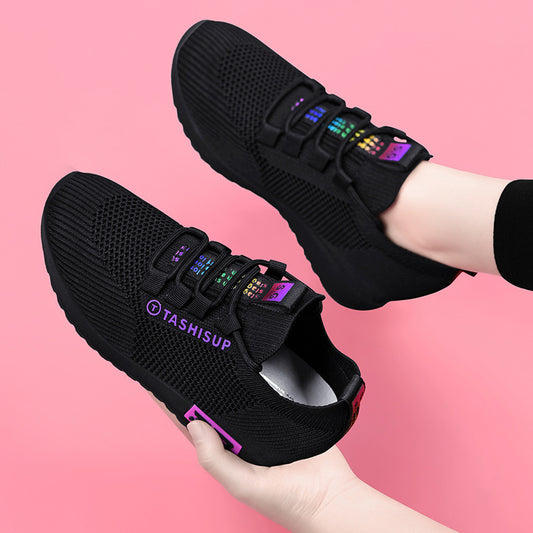 Single Cotton Casual Shoes, New High Rise Women's Fashion