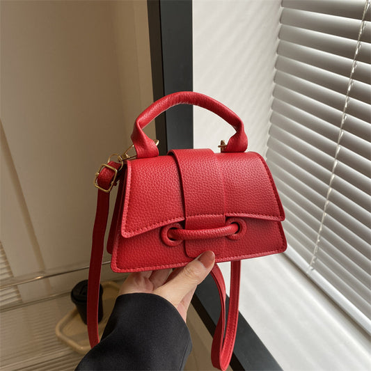 Commuter Western Style Solid Color Shoulder Messenger Bag
