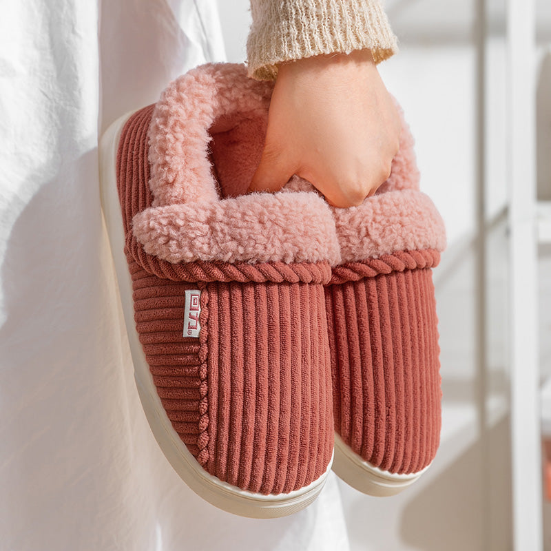Women's Bag Heel Home Indoor Anti-Slip Cotton Slippers