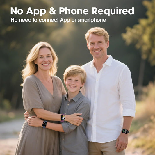 Smart Watch No App/Phone Required, Long Battery Life Fitness Tracker Watch,Hd Screen, Waterproof Activity Tracker with Step Counter for Walking, Pedometer, Calories Tracker for Men Women