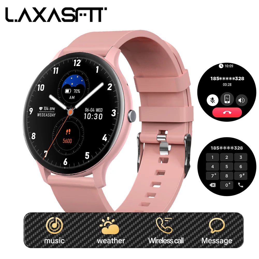 Smart Watch 1.46 HD Screen Heart Rate Monitor Sports Fitness Watch IP68 Waterproof Bluetooth Android IOS Smart Watch