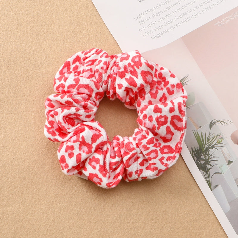 Plaid Print Large Intestine Ring Women's Hair Tie