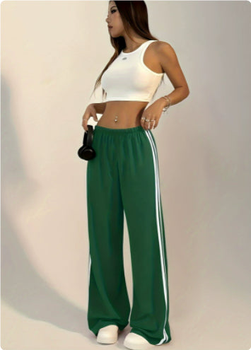 Loose Casual Straight-leg Sports Pants Female