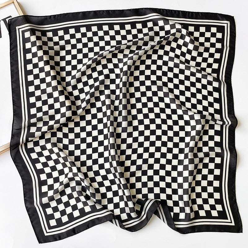 Women's Spot  Silk Square Scarf Keep Warm