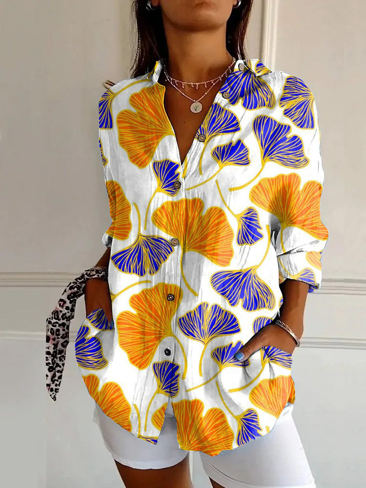 New Women's Summer Animal Pattern 3D Printed Shirt
