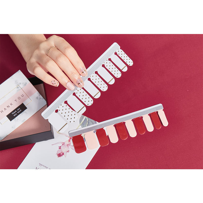 European And American Cross-border Tearable Color Nail Stickers