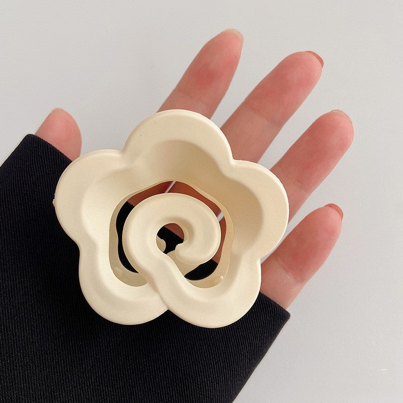New Small Fragrant Wind Camellia Temperament Back Of The Head To Grab The Clip
