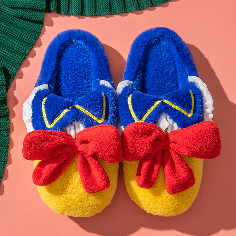 Douyin Cotton Slippers Female Cute Cartoon Plush