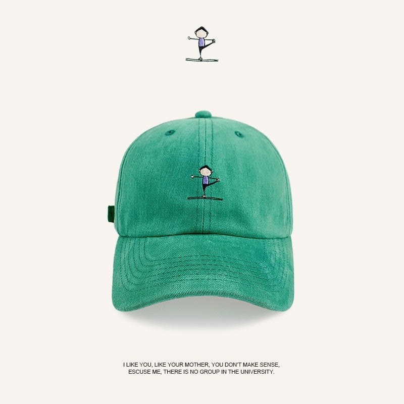 Women's Fashion Letter Embroidery Korean Sun-proof Peaked Cap