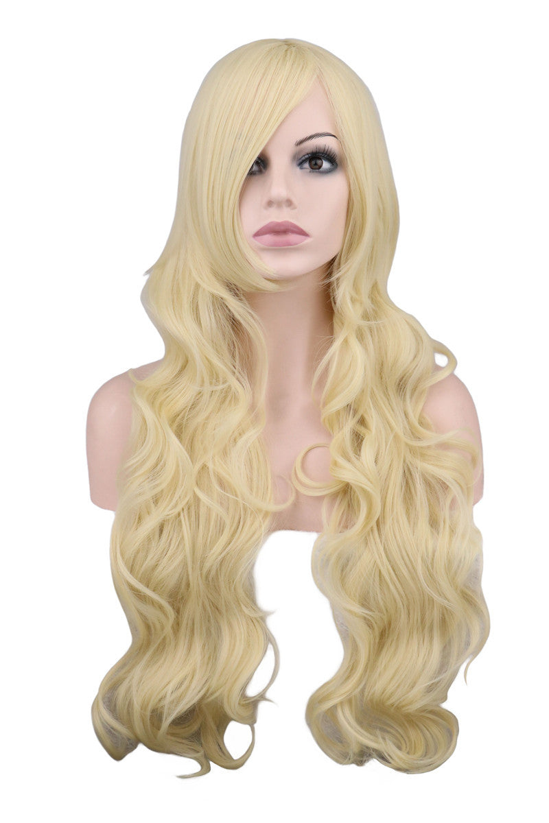 Mermaid Anime Cosplay Wig Dark Red Long Curly Hair