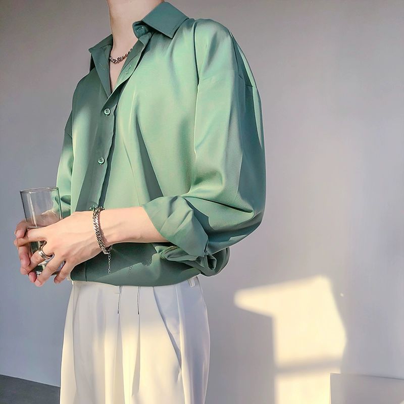 Vintage isdrape med løstsiddende langærmet top