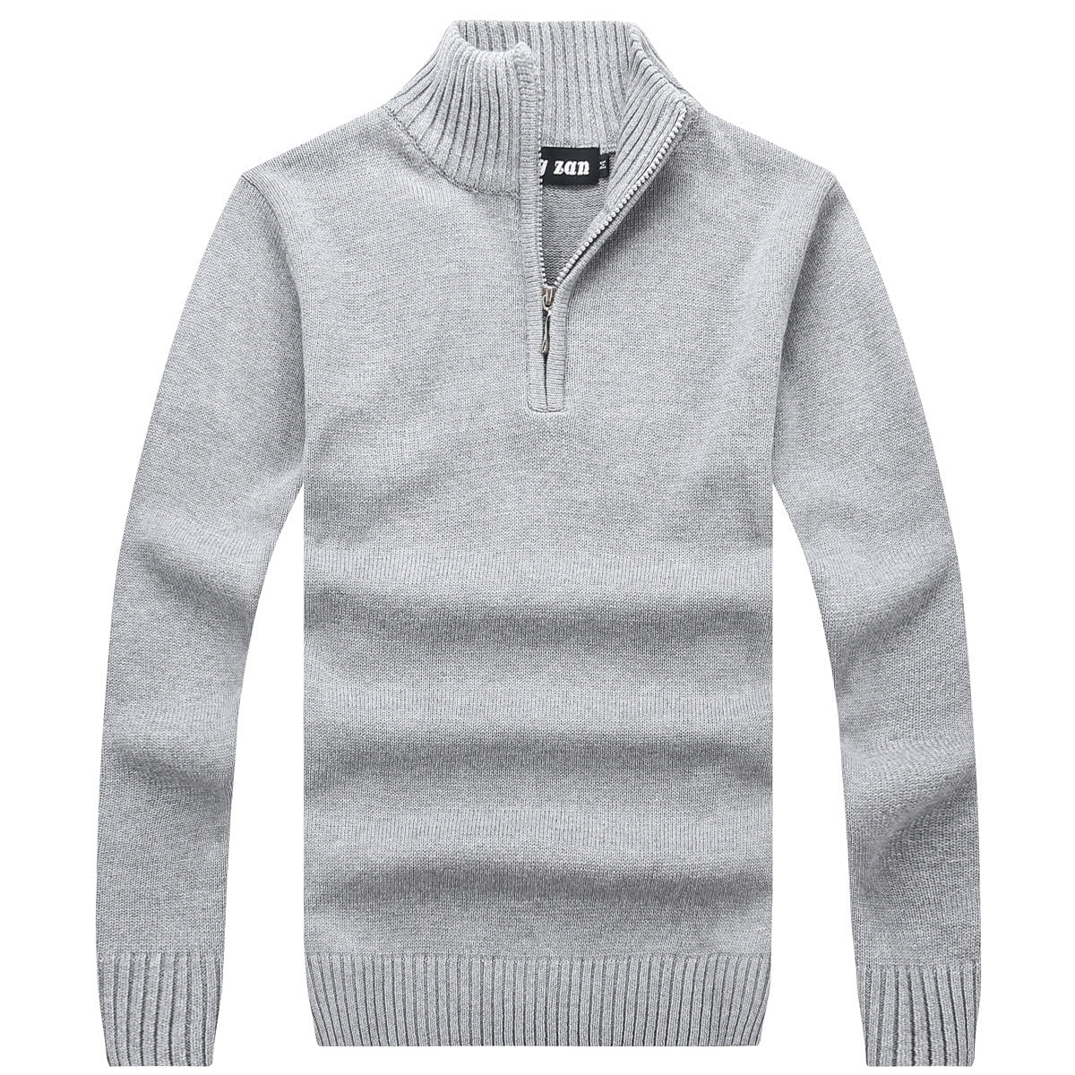 Men's Sweater Korean Style Slim Long-sleeved Casual Knit Sweater Striped Wool Men