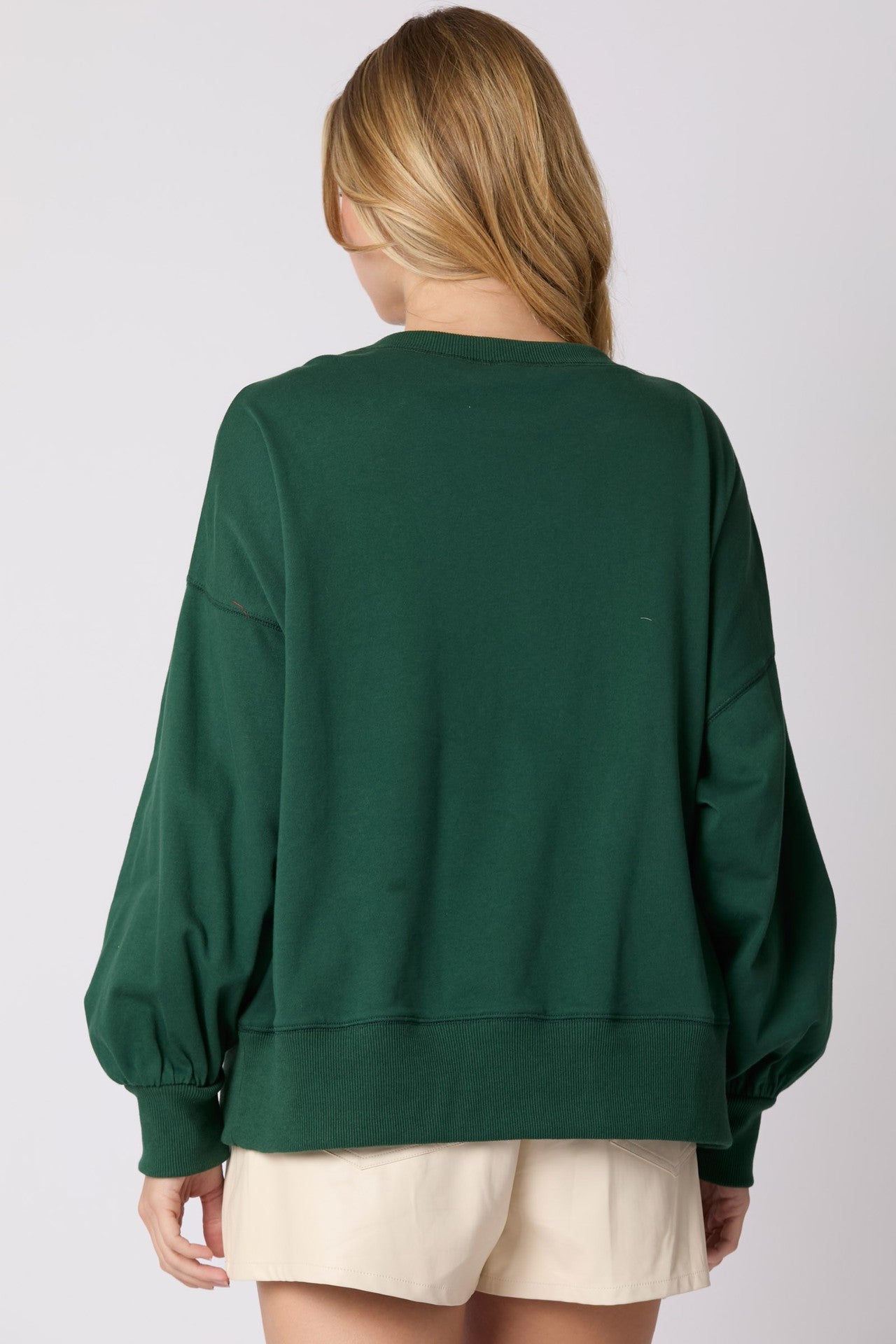 Julesløjfe Dekorativ Top Afslappet Langærmet Sweatshirt