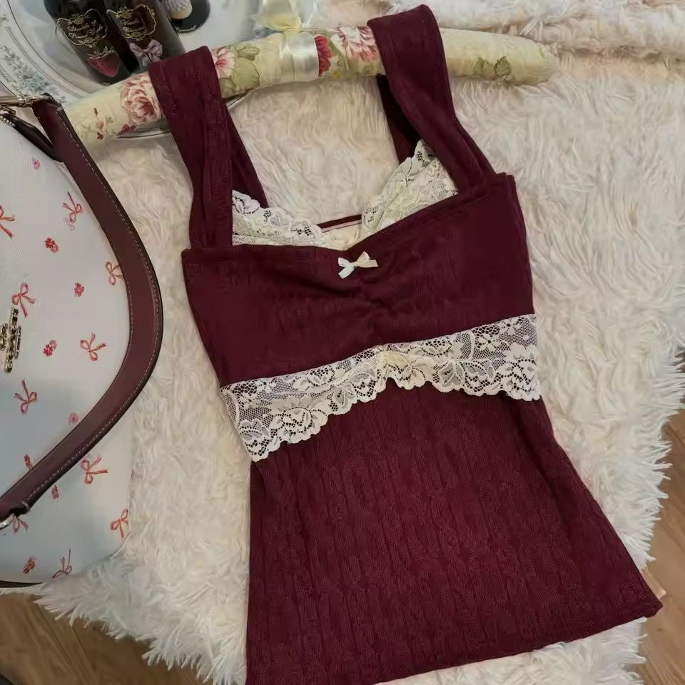 Harajuku Hot Girl Blonde Y2g Retro Letmatchende Vest