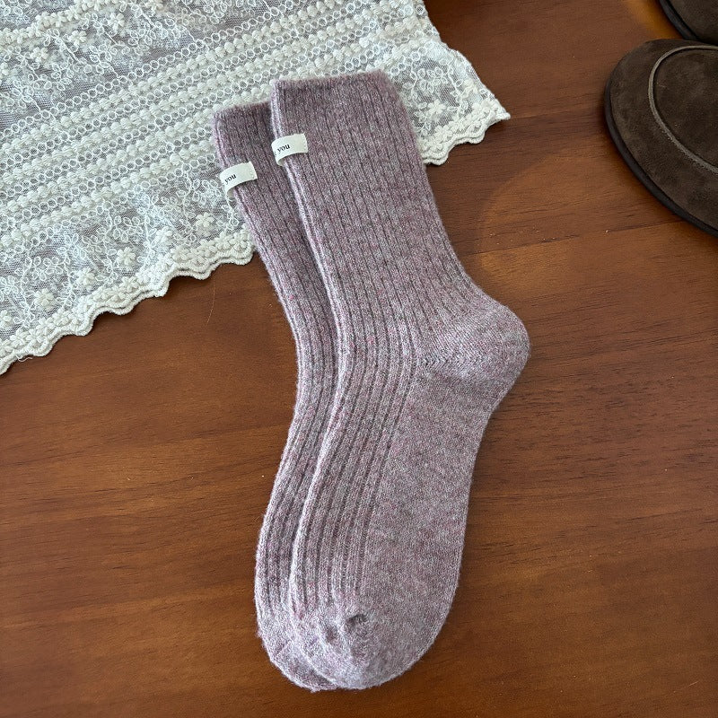 Warm Japanese-style Wool Socks For Women