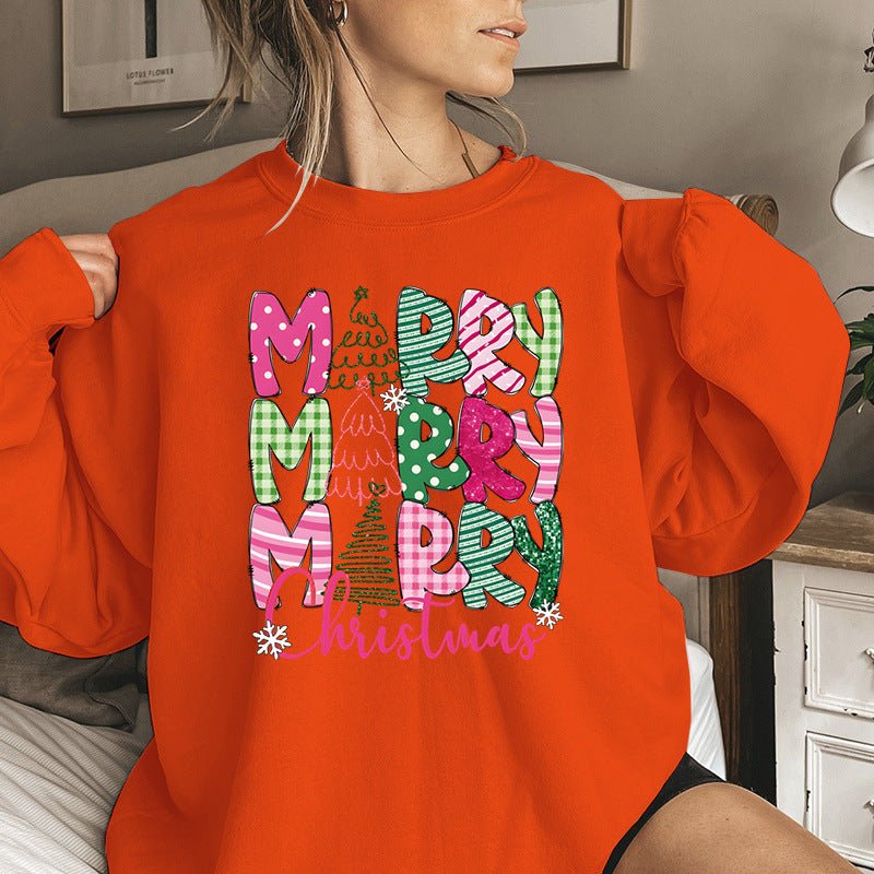 Glædelig jul e-tegneserie sweatshirt festlige søde gaver