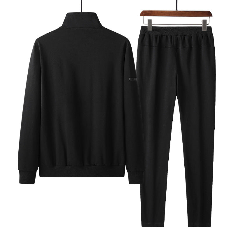 Men's Sports And Leisure Suit Stand Collar Cardigan Top