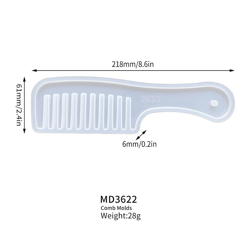 Women's Popular Comb Mold Crystal Glue