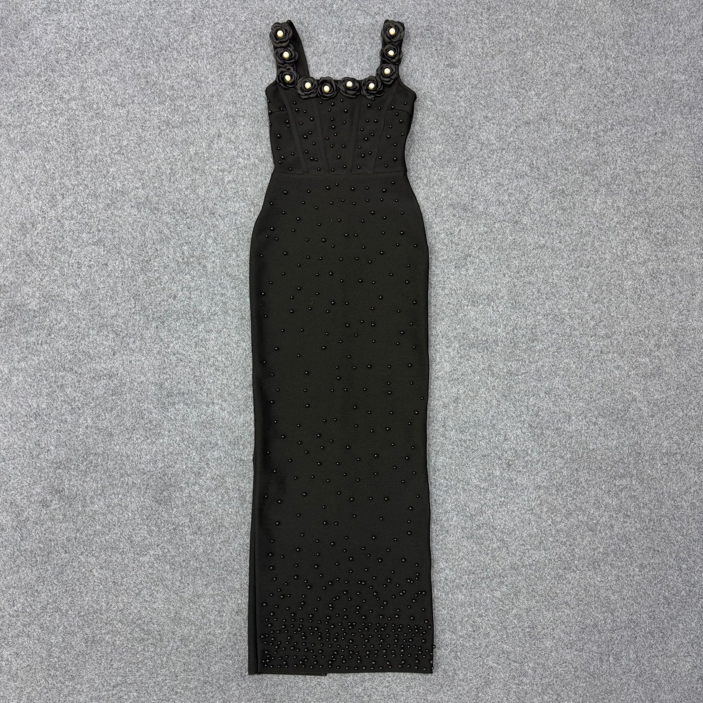 Floral Beaded Elegant Womens Bandage Dress