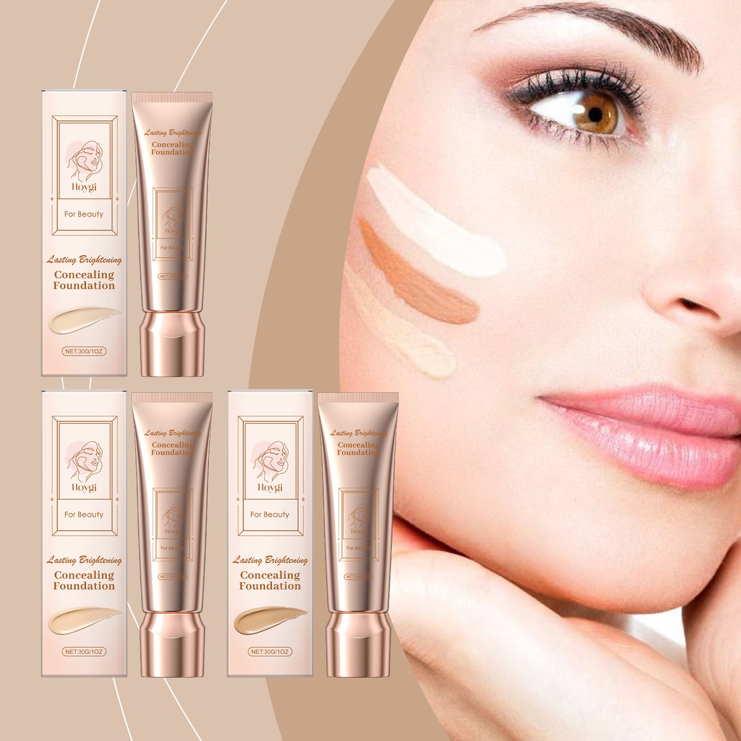 Concealing Foundation Moisturizing, Light And Long-lasting