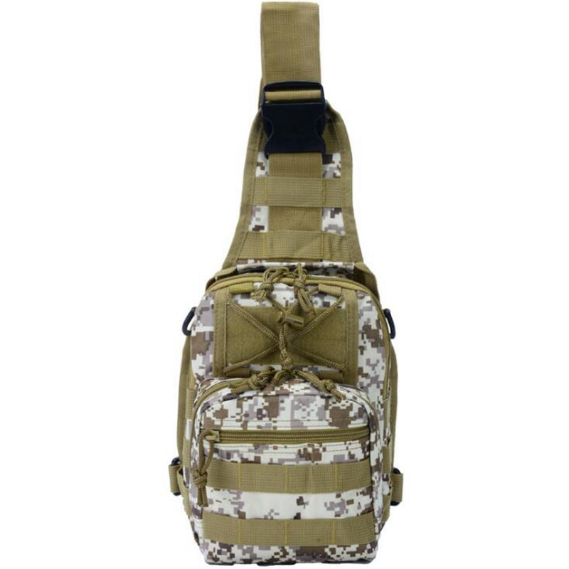 Outdoor Mountaineering Multifunctional Camouflage Fan Portable Shoulder Bag