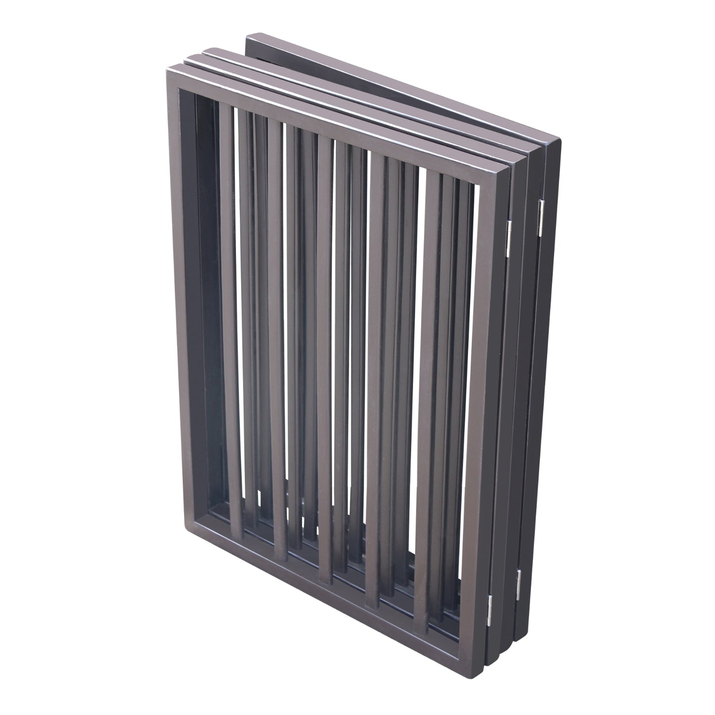 Wooden Pet Gate - Freestanding, Folding For Doorways, Stairs, House, Brown Arc